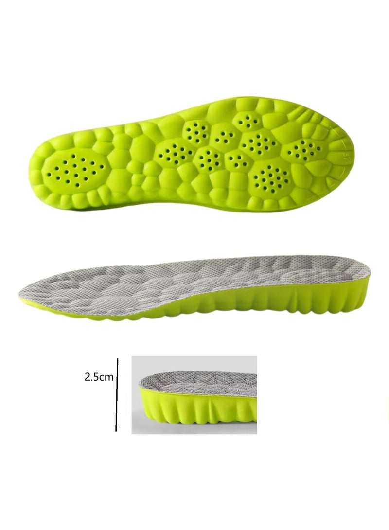 Height-Increasing Insoles for  Men & Women  Wowen-4D Cloud Technology Insoles Super Soft and Comfortable Elevator Insoles Memory Foam Heel Lift Pads, 2.5cm Heel Lift，（EU 43-45） - Image 2