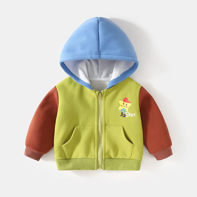 Boys' Coat New Girls' Top Spring Western Style Baby Clothes Baby Spring Clothes Children'S Clothes For Outer Wear - Image 1
