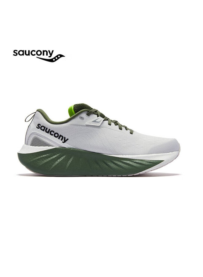 Saucony, Peng Yu-yan Same Style Triumph 22 Running Shoes, Men's Cushioning Comfortable Jogging Shoes, White And Green, Size 43 - Image 1