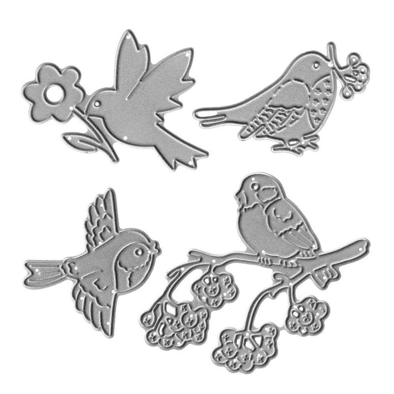 Metal Spring Birds Cutting Dies The Bird Branches Die Cuts Embossing Stencils Template Mould for Card Scrapbooking and DIY Craft Album Paper Card Decor