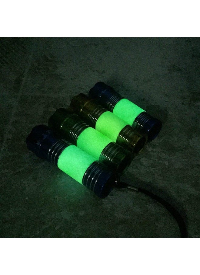 EverBrite EverBrite 4-Pack Mini LED Aluminum Flashlight Party Favors Colors Assorted for Hurricane Supplies with Handle Glow in Dark  - Image 4