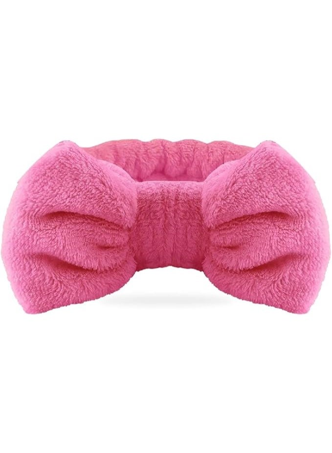 KIKI Spa Headband, Microfiber Bow Tie Headband for Face Washing, Skincare, Makeup, Sports, Elastic Hair Band for Women and Girls - Image 1