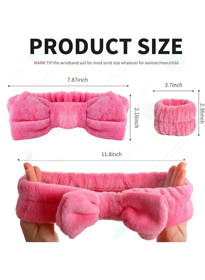 KIKI Spa Headband, Microfiber Bow Tie Headband for Face Washing, Skincare, Makeup, Sports, Elastic Hair Band for Women and Girls - Image 2