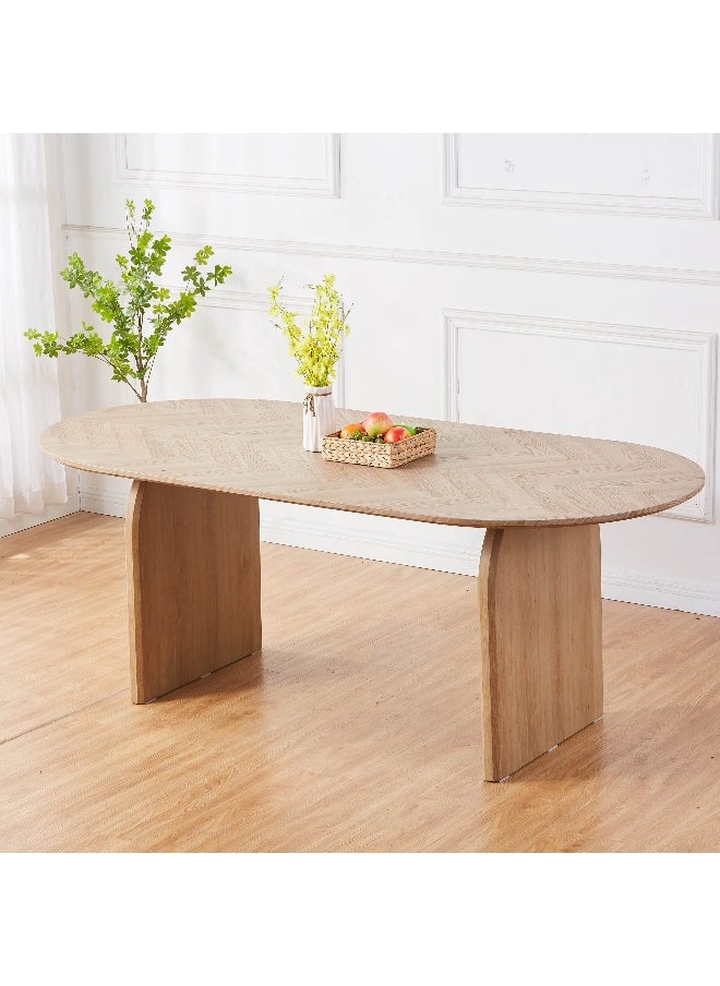 Home Box Hemisphere Oval 6 - Seater Dining Table Set  - Image 2
