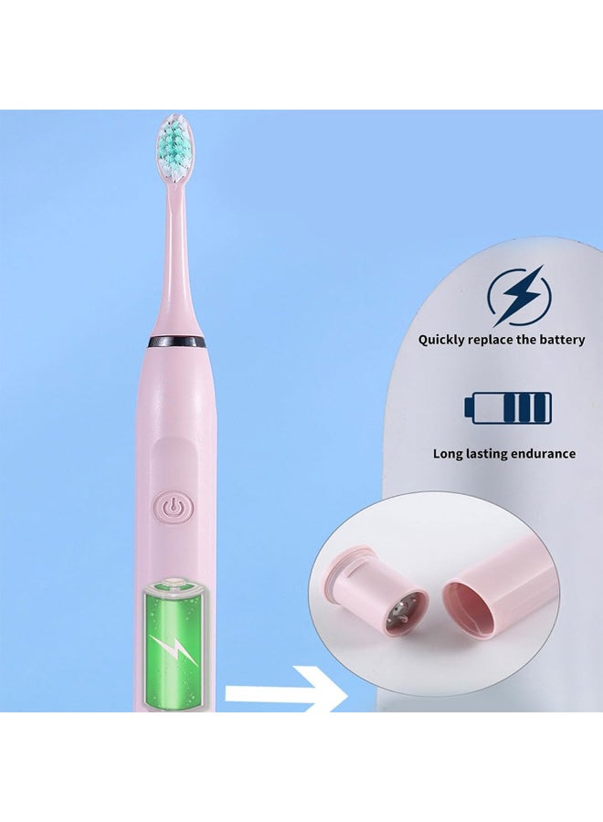 Portable Sonic Electric Toothbrush pink - Image 1