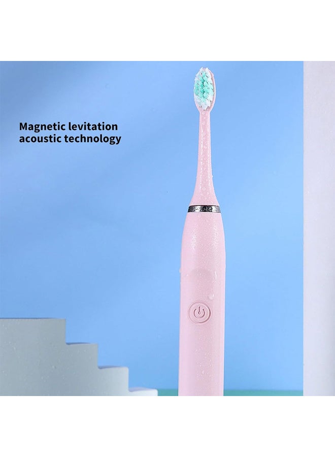Portable Sonic Electric Toothbrush pink - Image 3
