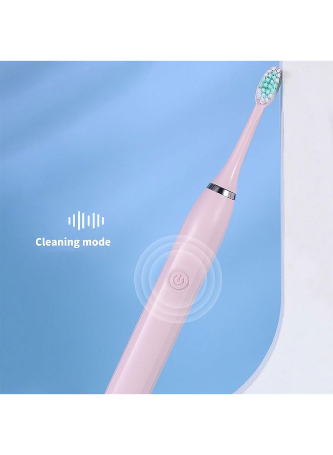 Portable Sonic Electric Toothbrush pink - Image 2