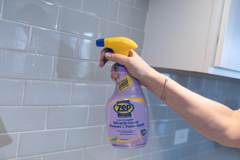 Zep Home Pro Foaming Miracle Grout Cleaner & Protectant - 32 Fl. OZ - (Pack of 1) 2-in-1 for Sparkling Clean Grout Lines - Image 2