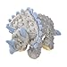 goDog Dinos Frills Squeaky Plush Dog Toy with Chew Guard Technology Durable Fabric Squeaker for Active Play Gray Large - Image 3