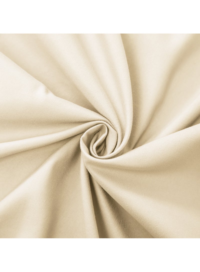 Panax Bedding King Bed Sheets Set - 4 Piece Bedding - Brushed Microfiber - Shrinkage and Fade Resistant - Easy Care (Ivory, King) - Image 5