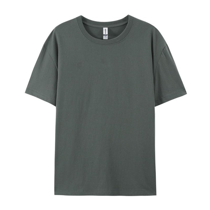 European Size Men'S T-Shirt Combed Cotton Pure Cotton T-Shirt Men'S Fashion Round Neck Men'S Short-Sleeved Clothes Men'S Printable Pattern - Image 5