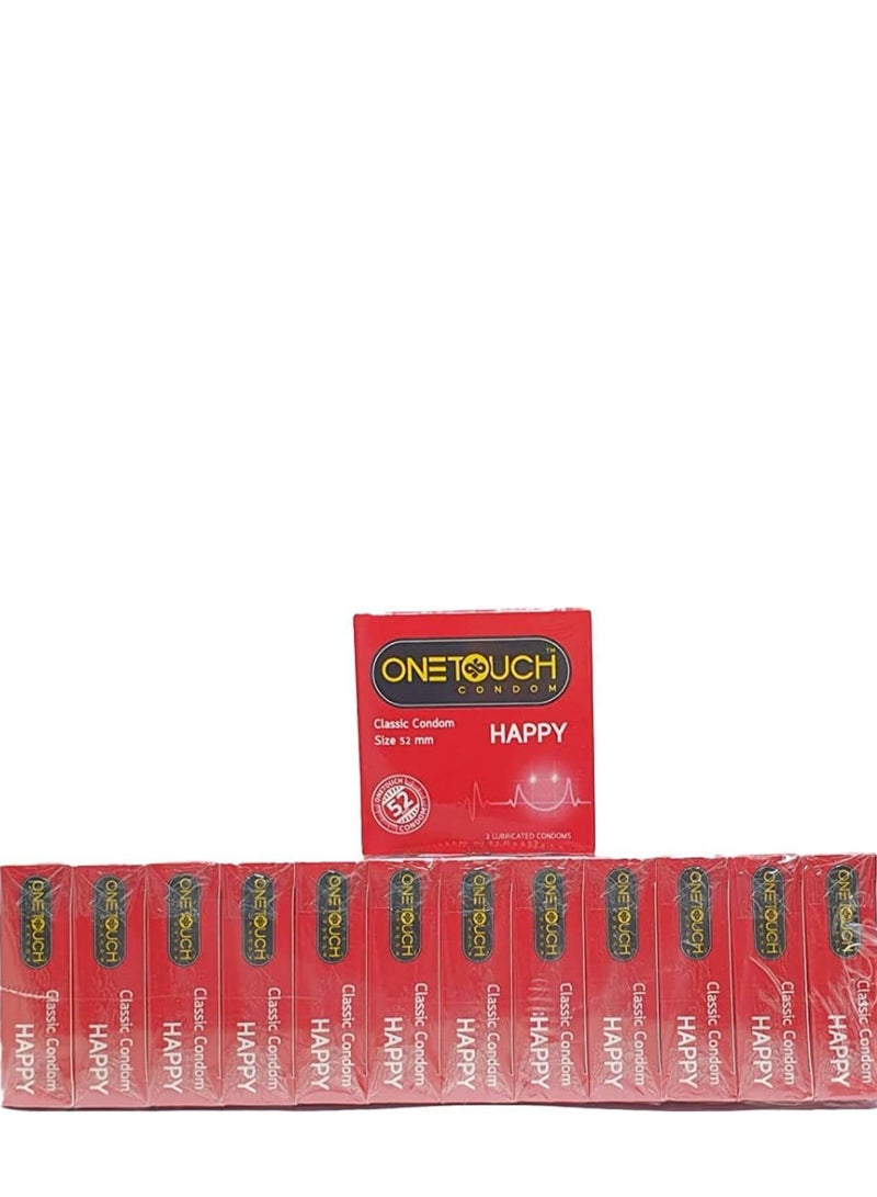 Onetouch happy classic condoms - pack of 12