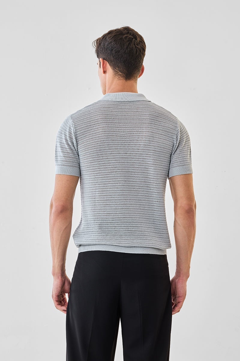 سنيتش تيشيرت قطن % بياقة جوني - Image 5