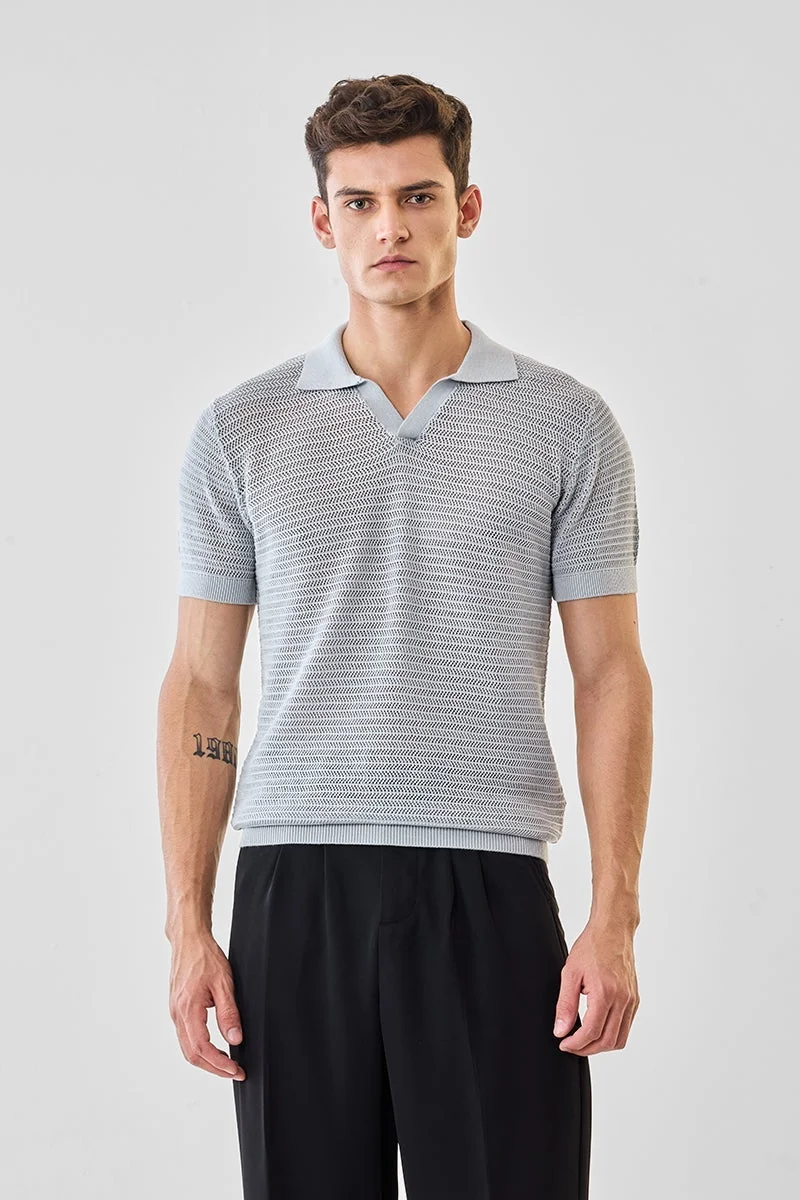 SNITCH Johnny Collar 100% Cotton T-Shirt