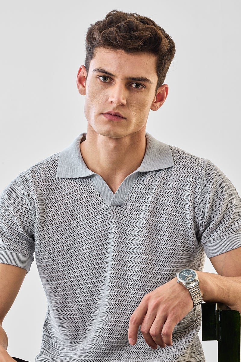 سنيتش تيشيرت قطن % بياقة جوني - Image 3