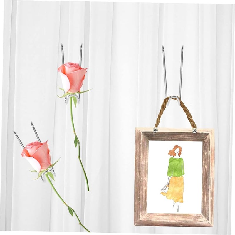 Tehaux مجموعتان من حوامل الحائط المبتكرة وخطافات سلك الصور سهلة التركيب بدون تلف 20 قطعة - Image 4