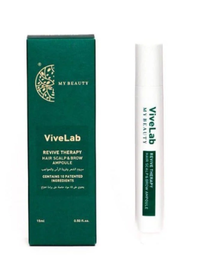 Vivelab Revive Therapy Hair Scalp & Brow Ampoule 15ml - Image 1