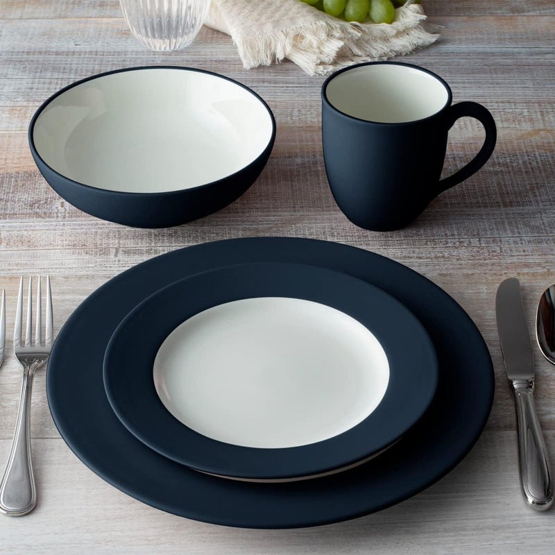 Noritake طقم أطباق نوريتاكي كولورويف البحرية 4 قطع خدمة لشخص واحد - Image 2