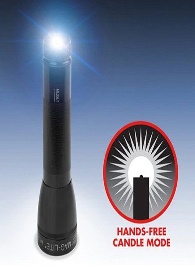 ماجلايت مصباح Mag-Lite 3 C-Cell اليدوي، مصنوع من الألومنيوم، أحمر، مدى 222 مترًا - Image 4