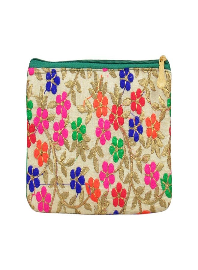 GoldGiftIdeas حقائب بوتلي مزينة بالزهور من GoldGiftIdeas مع تطريز خيوط ملونة، حقائب بوتلي لحفلات استقبال المولود، حقائب بوتلي لهدايا التوزيع، حقائب هدايا تقليدية، حقائب بوتلي للمناسبات النسائية (مجموعة من 4 قطع) - Image 5
