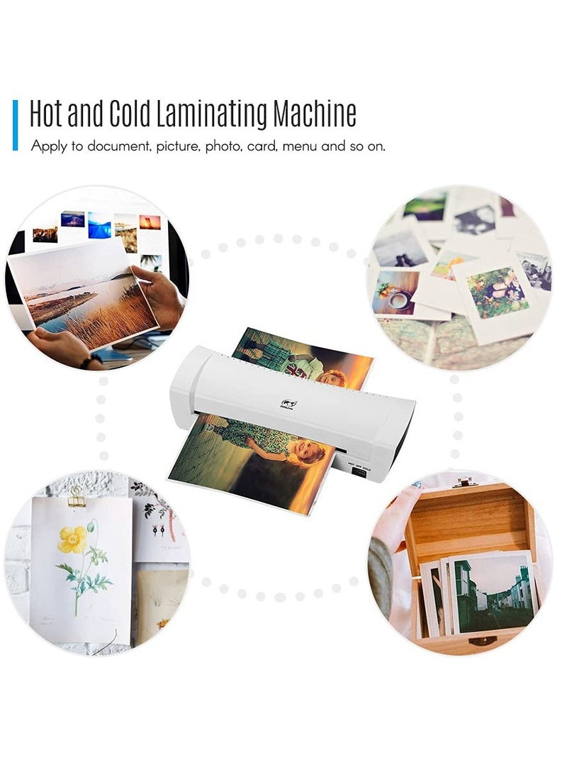 OSMILE - OSMILE SL200 A4 Laminator Machine, Hot and Cold Lamination, Dual Rollers, Fits A4/A5/A6, for Documents, Photos, Cards – Home, School, Office Use - Image 1