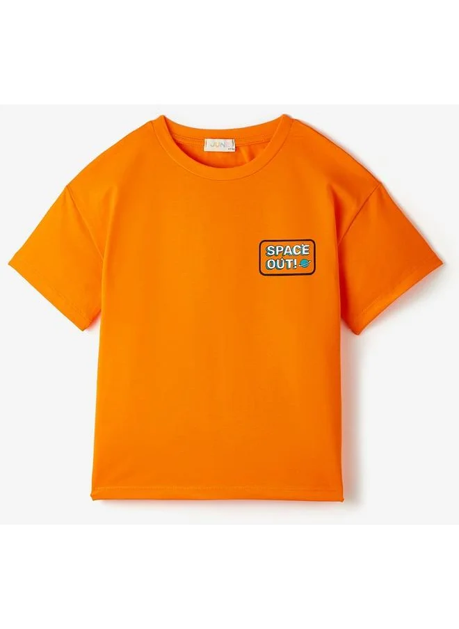 جون June Kids Space Printed Tshirt Orange