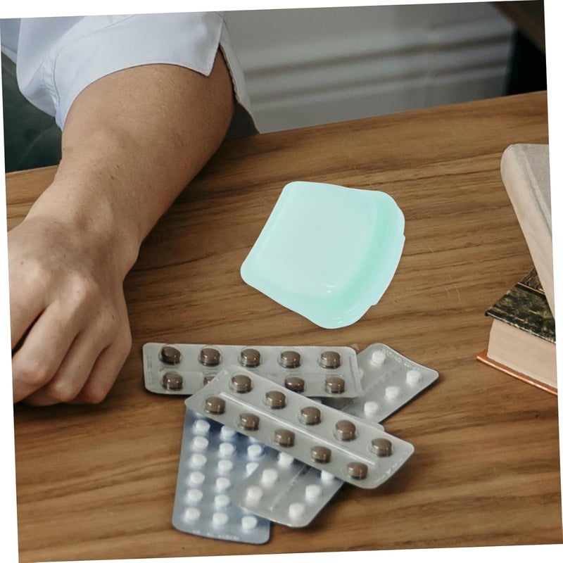 Small Medicine Pouch Portable Silicone Travel Organizer for Medication Reusable Silicone Pouch Window - Image 4
