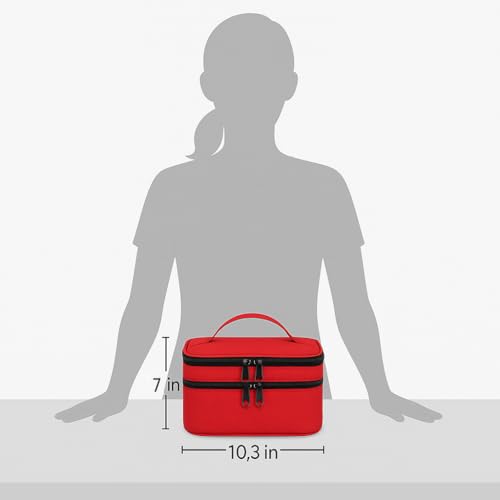 Mancro Dual Layers Medicine Organizer Bag, Pill Bottle Organizer Storage with Lockable Zipper, Medication Travel Bag for Pills, Vitamins, Medical Supplies for Home Storage, Travel - Image 5