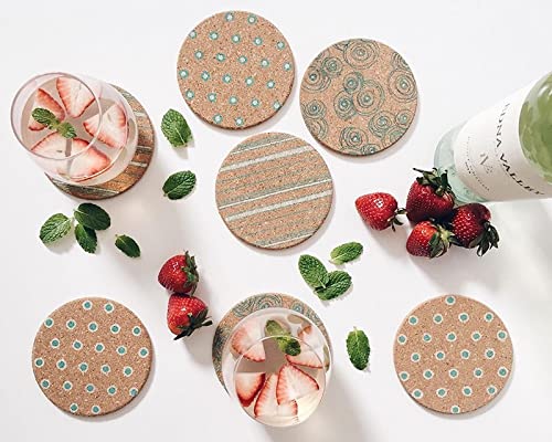 تيبري Tebery 20 Pack الجولة 3.9 "" Corker Uptorbbent Corder للمشروبات في Office Home أو Cottage -1/5 "" سميكة - Image 4