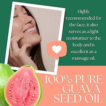 Best Nature's Cosmetics Organic Guava Seed Oil cold pressed for Skin Hair Vitamin C Rich AntioxidantRich Hydrating Oil for Glowing Skin FrizzFree Hair 2 fl oz 60 ml - Image 4