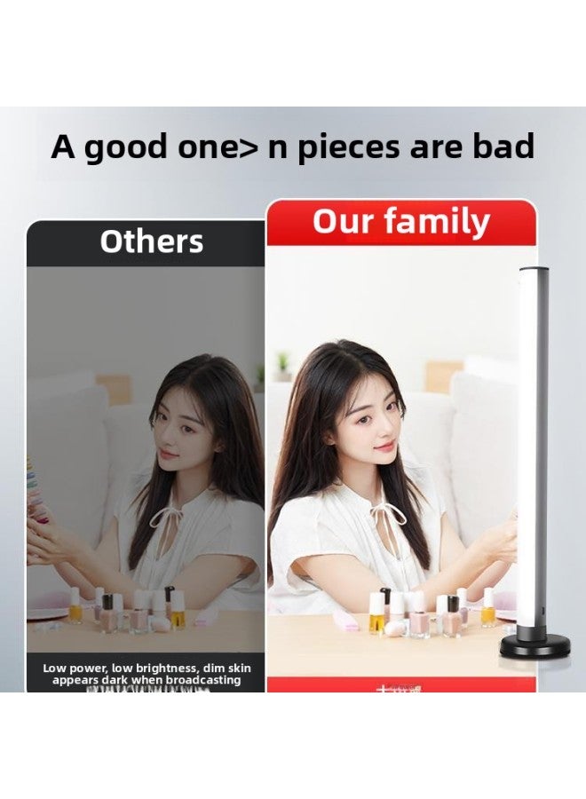 ملء الضوء المباشر للكمبيوتر، مرساة سطح المكتب، استوديو مخصص لتجديد الجمال، صف مزدوج من مصابيح LED تهتز خلفية الصوت والفيديو - المواصفات: 【نموذج مطور ☆3000 لومن】 ضوء ملء صف مزدوج + مشبك مصباح تجميل 2 - Image 4