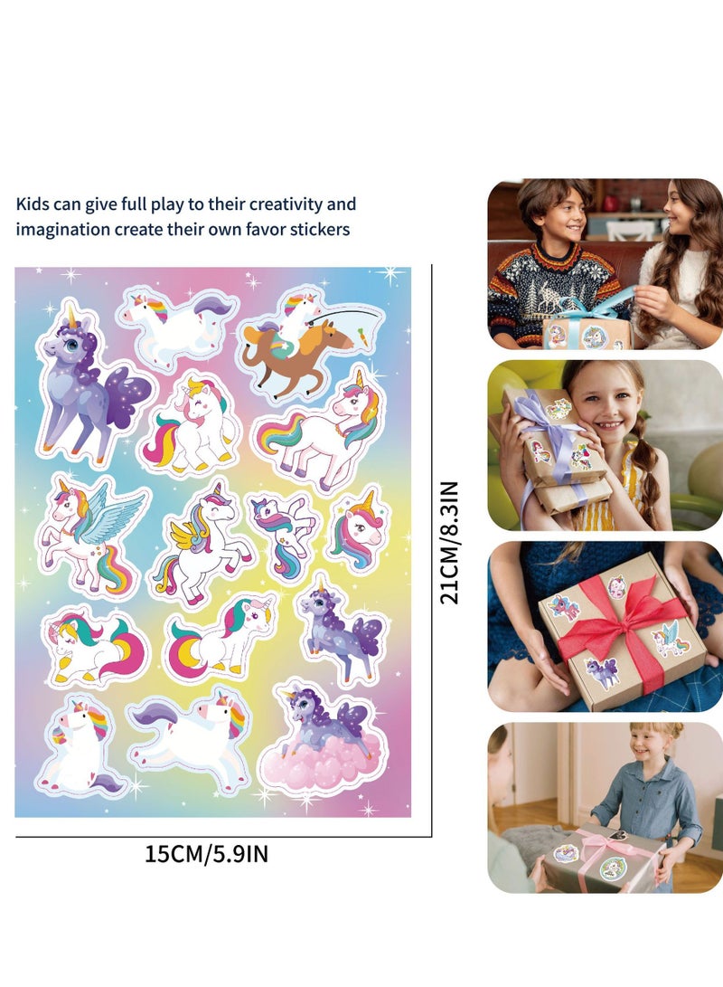 KINGMAZI Girls Unicorn Toys, Girls Unicorn Gift Box Set, Girls Gifts With Unicorn Bag, Unicorn Headband And Hairpin, Girls Birthday Children'S Day Gifts (Pink) - Image 3