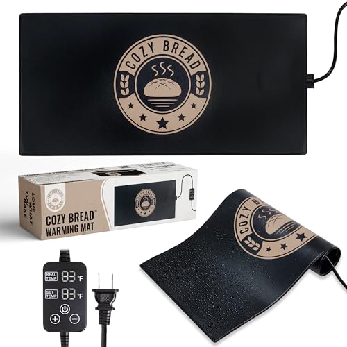 Cozy Bread® Sourdough Bread Proofing Mat for Home Bakers | USA Brand | Thermostat Controlled Bread Proofer (10" x 21") | Dough Riser Heating Mat - Image 1