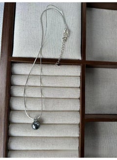 Generic Little Sweet Potato Zhenduo Ma Ao Bai Shi Jia Pearl Necklace Princess Diana Sterling Silver Round Strong Light Snake Bone Chain 