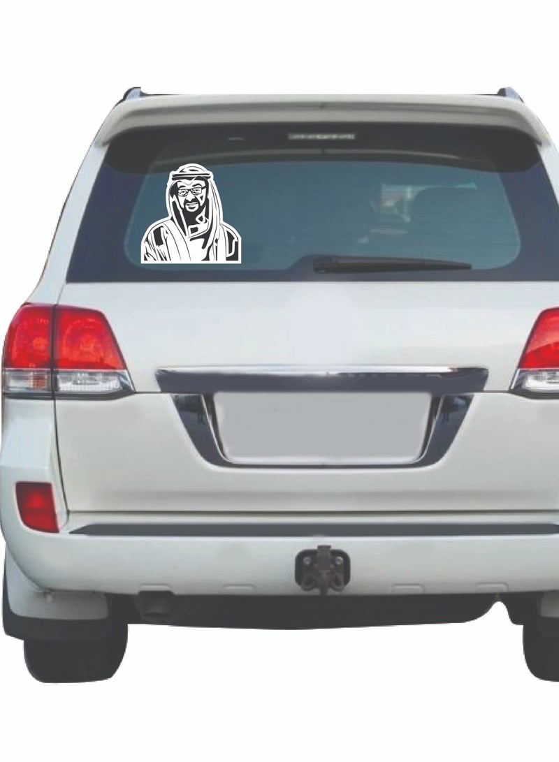 Acnor "Sheikh Mohammed bin Zayed Car Decal Sticker – UAE National Day Vinyl Sticker for Cars, Laptops & Home Décor" - Image 2