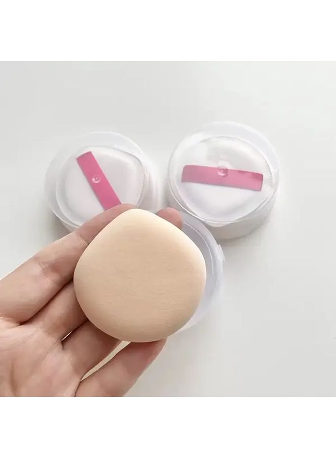 4pcs Portable Plastic Transparent Makeup Powder Puff Storage Box Dispenser Organizer - Image 5
