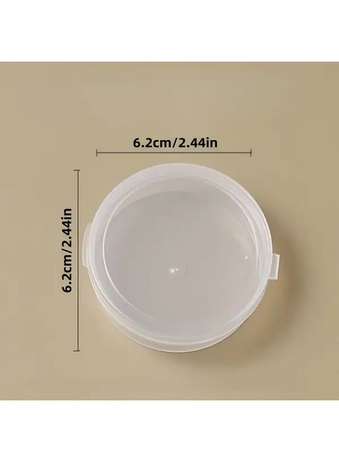 4pcs Portable Plastic Transparent Makeup Powder Puff Storage Box Dispenser Organizer - Image 3