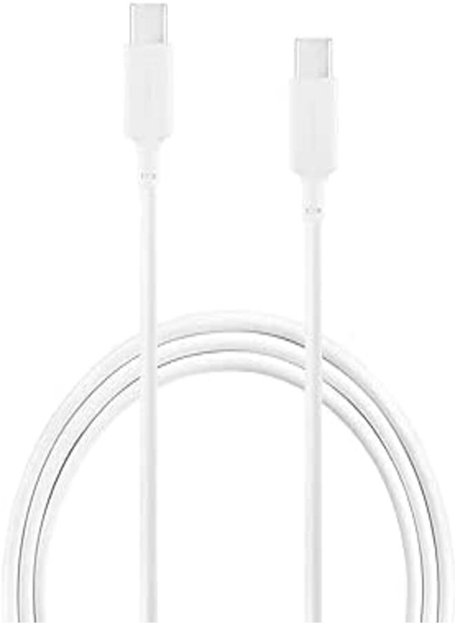 Momax - Momax zero 100w pd super fast charging usb-c to usb-c type-c cable rapid charger usb play gaming data sync 1m cable compatible with android ios white - Image 1
