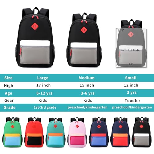 BEFUNIRISE Toddler Backpack, 12inch Preschool Backpack for Kids Boys and Girls 2-4 Kindergarten Preschool Bookbag with Chest Buckle (Black Grey, Small) - Image 5