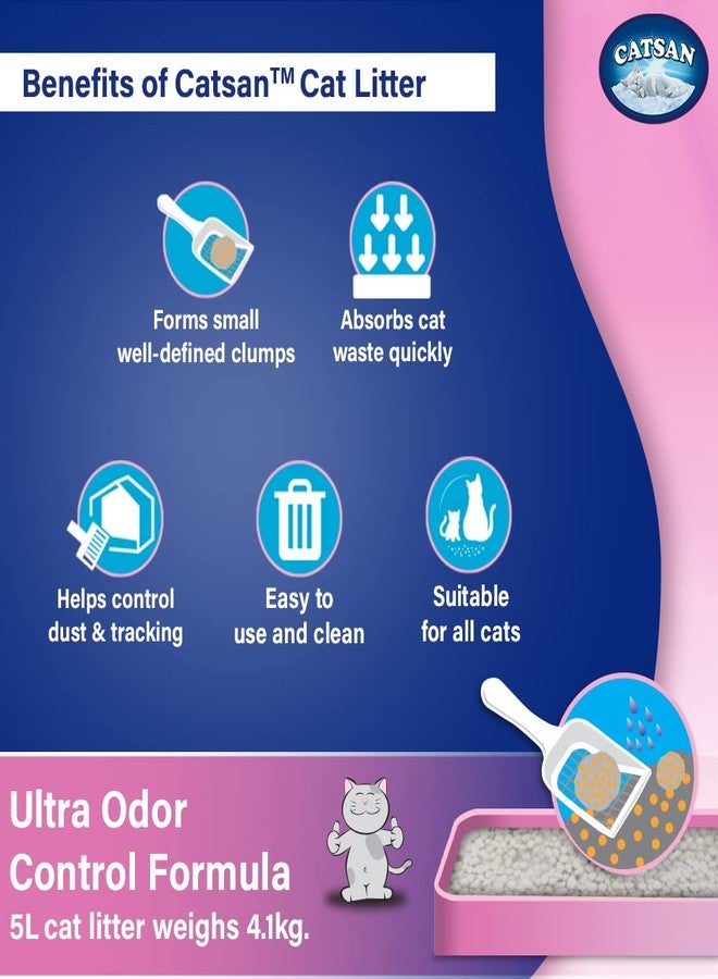 Catsan Ultra Odor Control Formula Ultra Clumping Cat Litter, 5L (4.1kg) - Image 5