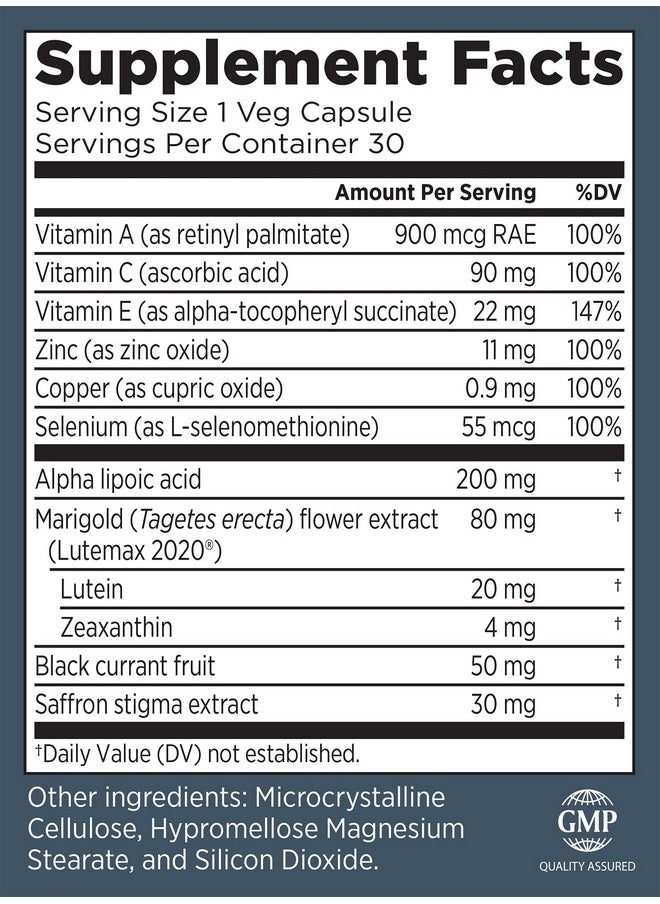 Primal Labs - Primal Health Bright Eyes Complete Ocular & Macular Health Clear Vision Lutein & Zeaxanthin Formula Healthy Eyesight Relieves Eye Strain From Blue Light Dietary Supplement 30 Capsules - Image 1