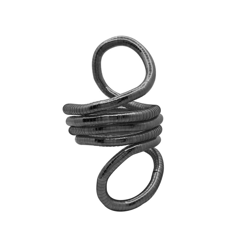 HTH Bendable Snake Necklace Flexible Adjustable Snake Choker Necklace Bracelet Accessories (Black) - Image 1