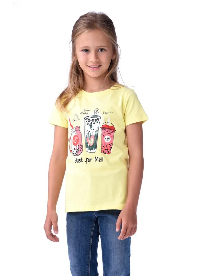 victor and jane Bubble Tea Graphic Print T-Shirt by Styli