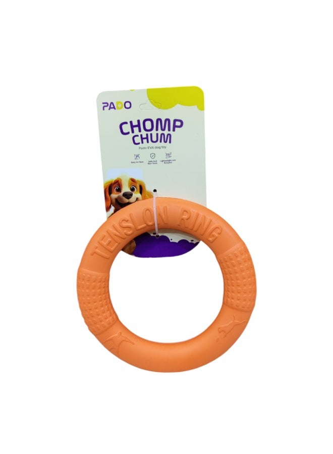 Pado Chomp Chum Ring EVA Toy-Orange [⌀17cm]