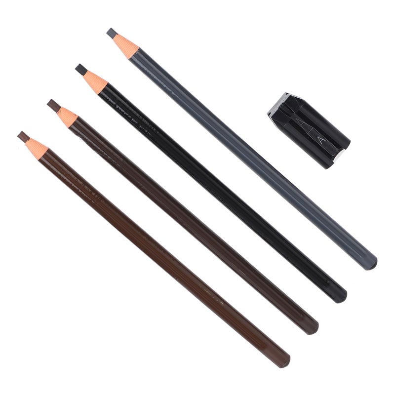 Eyebrow Pencil Sharpener Professional Salon Makeup Waterproof Microblading Eyebrow Pencil Set - Image 4