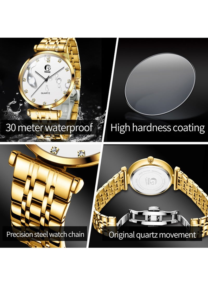 Gsquare Men's Analog Quartz White Dial Stainless Steel Watch-5596  - Image 4