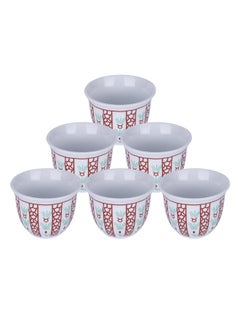 CMP a cup of Arabic coffee, Traditional palm leaf coffee cup, Red, capacity100ml  - Image 1