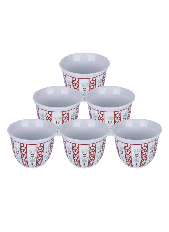 CMP - a cup of Arabic coffee, Traditional palm leaf coffee cup, Red, capacity100ml - Image 1