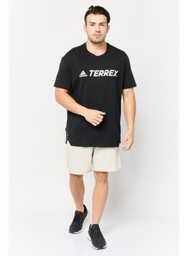Adidas Men Regular Fit Short Sleeve Terrex Outdoor T-Shirt, Black  - Image 2