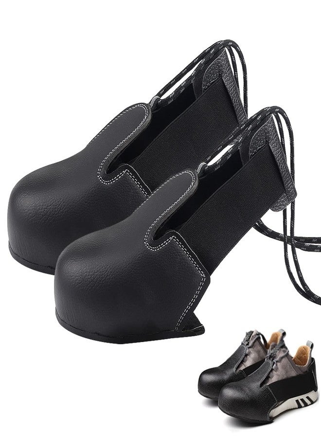 YOLUFER Steel Toe Cap Safety Shoe Covers Leather Overshoes Cover with Adjustable Strap Anti-kick shoe caps for Industry (Size EUR 36-47) - Image 1